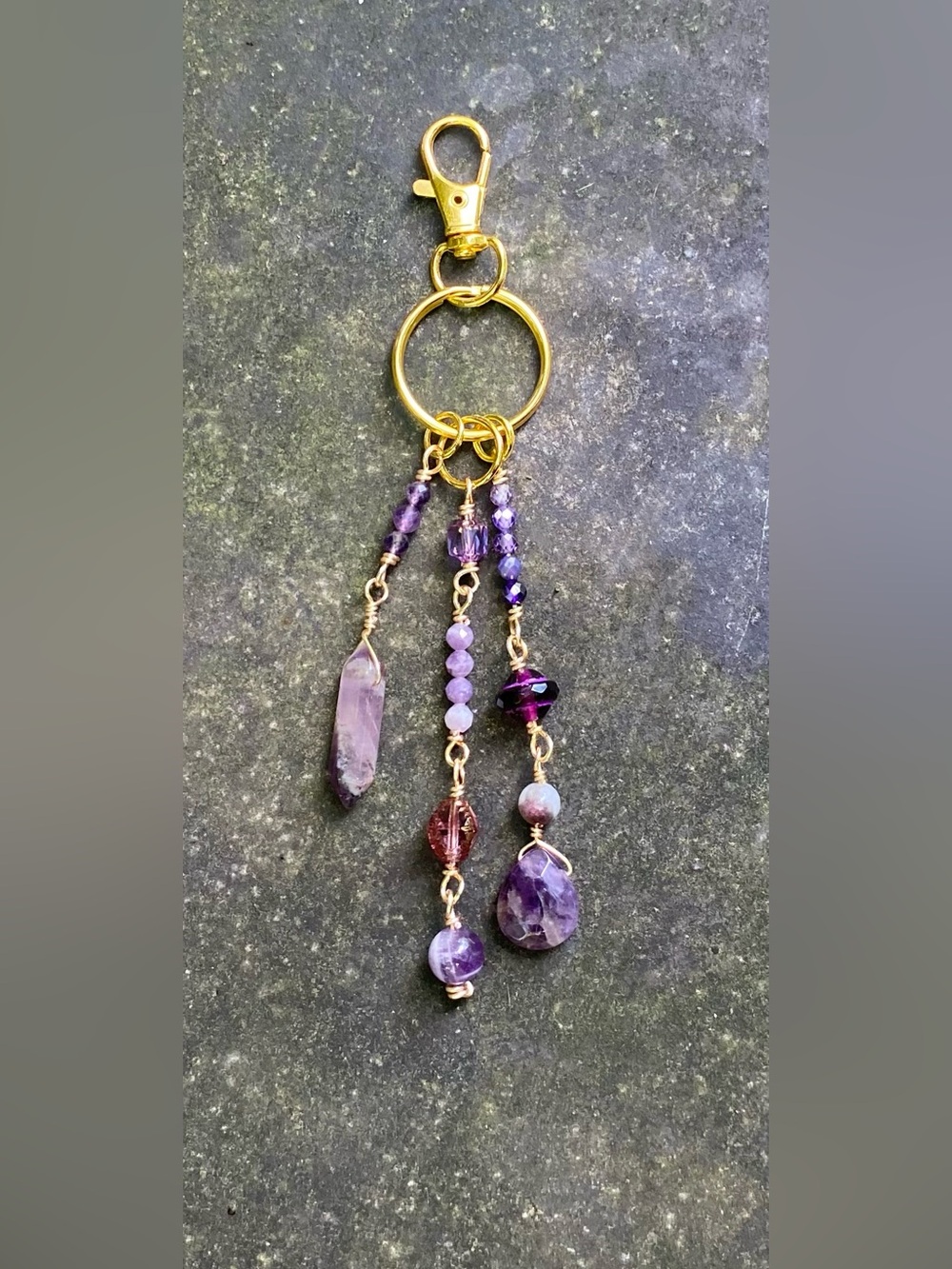Violet Purse Charm